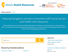 Tablet Screenshot of illinoishealthresources.org